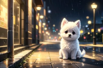 The little dog is lost.