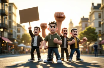 The hands are on strike!